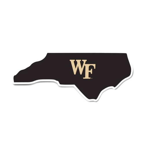 Desert Cactus Wake Forest University Sticker Demon Deacons Go Deacs Vinyl Decal Laptop Water Bottle Car Scrapbook (State Border Sticker)