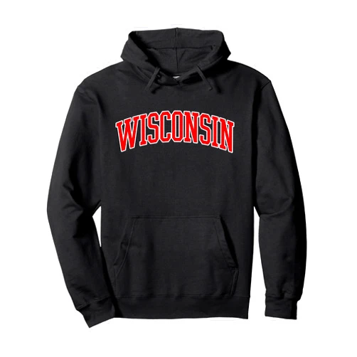 Apparel Depot Co. Wisconsin - Throwback Design - Classic Pullover Hoodie