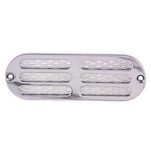 Perko 1271DP0CHR Chrome-Plated Transom/Locker Ventilator with Aluminum Grill Screen - 6