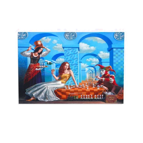 BLUDUG Michael Cheval Oil on Canvas Art Poster Aesthetic Poster Vintage Posters Surrealist Poster Canvas Painting Posters And Prints Wall Art Pictures for Living Room Bedroom Decor 12x18inch(30x45cm)