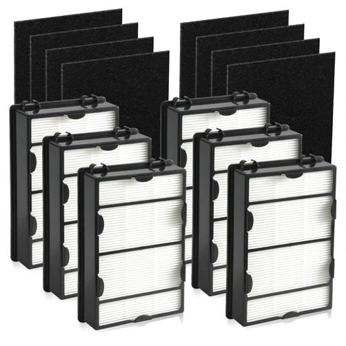 DerBlue 6PCS HAPF600 Filter Replacement and 8PCS pre filter Compatible with Holmes Air Purifier HAPF600 HAPF8650 HAP615 HAP625 HAP650,Replacement Air Filter Part # 600, 600D, 600D-U2