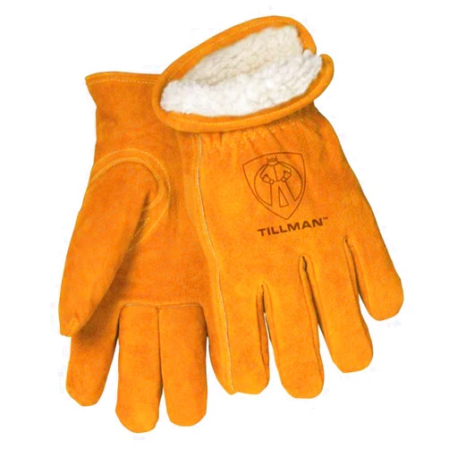Tillman 1450 Split Cowhide Pile Lined Winter Gloves Large, Brown