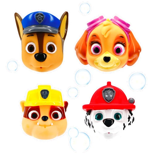 Ginsey Nickelodeon's PAW Patrol Bath Squirters, PVC, PAW Patrol Bath Toy Set, Multicolor, 4-Piece, Kid