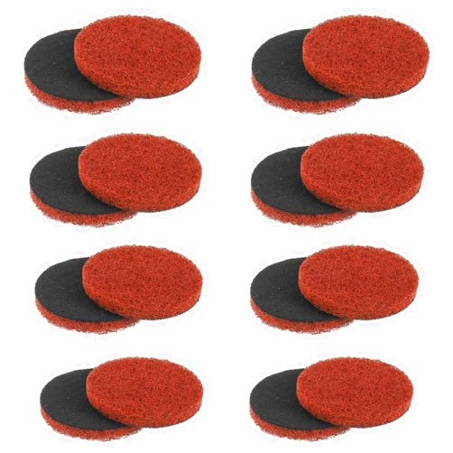 EPLZON 16pcs Heavy Duty Pads Electric Cleaning Brush Pad Set fit for Bosch Home/Garden 6033 Battery Cleaning Brush,Red