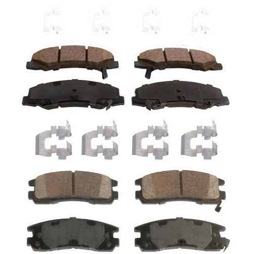 Garage-Pro Front and Rear Ceramic Disc Brake Pads Set Replacement for Chevrolet Impala 2006-2010 Except Police Replaces# 15270292,15812610,19207421,19207501,19260481