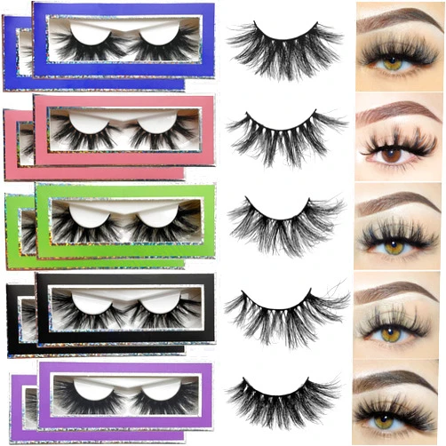 YASNAI Mink Lashes Bulk Yasnai 10 Pack Eyelashes, Real Mink Lashes 5 Styles Lash, Wispy Long 9D Fluffy EyeLashes Wholesale