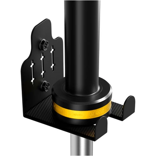 JNIHEEP Barbell Wall Holder,Olympic Hanger,Garage Gym Bar Wall Rack,Vertical Barbell Mount Rack,Space Saving Commercial or Home Gym Accessory,Holds Under 33mm Bar Size(Black)
