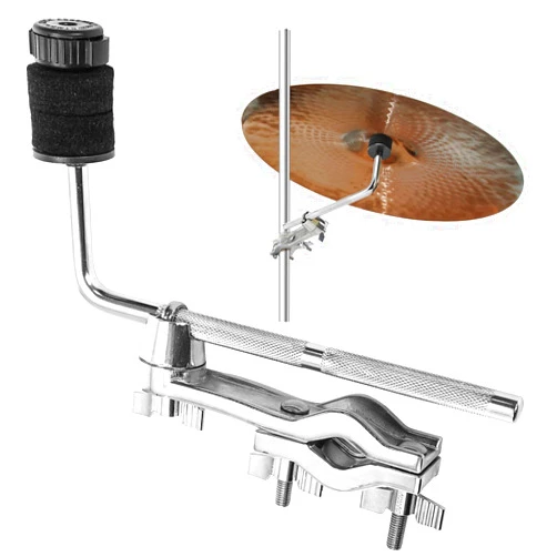 Foraineam Drum Set Mounting Clamp, 9.1 inch / 23cm Cymbal Boom Arm with Clamp Holder Bracket, Drum Set Extension Mount Clip Cymbal Stand L-Arm Rod Percussion mounts, Percussion Instrument Accessories
