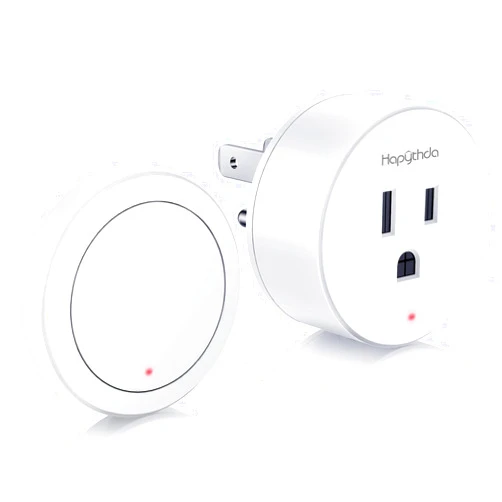 HAPYTHDA Garbage Disposal Wireless Switch Kit, 15A/1500W, 500 Feet RF Range Remote Control Outlet, No Drilling On Sink Top, Air Switch Garbage Disposal, White