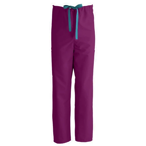 Medline ComfortEase Unisex Non-Reversible Drawstring-Waist Cargo Scrub Pant