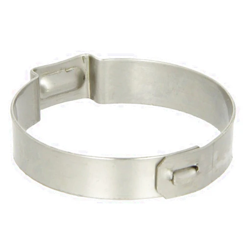 Oetiker 15500018 Stainless Steel Hose Clamp with Mechanical Interlock, One Ear, 7 mm Band Width, 27 mm - 30.1 mm Hose OD Range (Pack of 100)