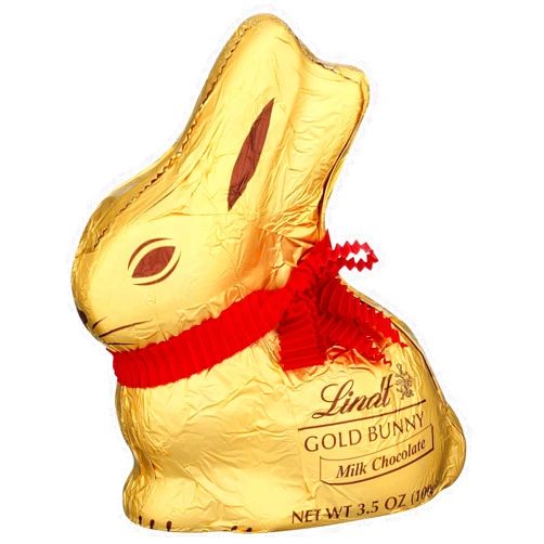 Lindt Gold Bunny Basket, Milk Chocolate, 3.5 Ounce