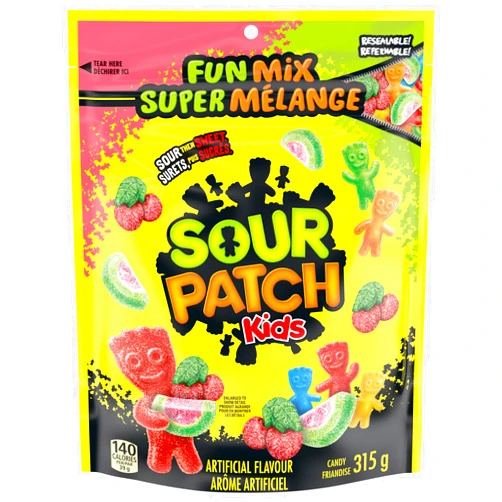 Maynards Bassetts Maynards Sour Patch Kids Fun Mix Candy, 315g/11 oz. Bag (Imported from Canada)