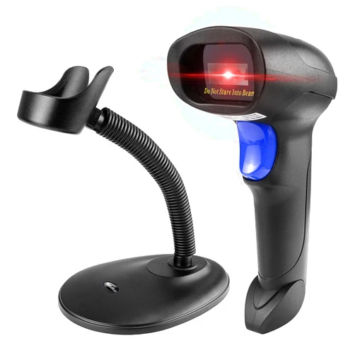 NetumScan Bluetooth QR Barcode Scanner with Stand, 3 in 1 Wireless 1D 2D Bar Code Scanner USB Image Bar Code Reader for Computer, Tablet, iPhone, iPad, Android
