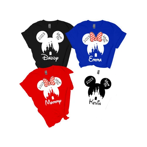 US Custom Print Family Bound Vacation Matching Shirts, Travel 2024 Custom Shirts, Family Matching Personalized Shirts, Family Vacation T-Shirts