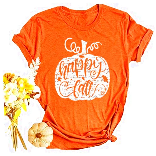 Weokwock Fall Shirt for Women Thankful Grateful Blessed Graphic Vintage Thanksgiving Halloween Shirts Fall Tops Tee
