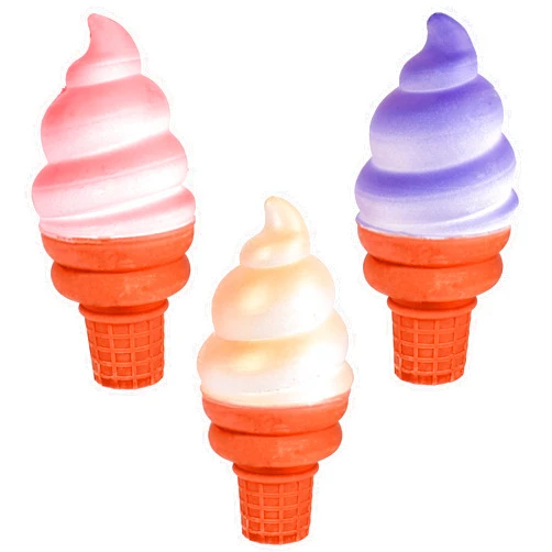 Sunny Days Entertainment, LLC. Ice Cream Chalk Set, 3 Piece Jumbo Sidewalk Chalk, Washable, Non-Toxic For Arts and Crafts for Kids Ages 3+