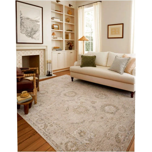 Loloi Chris Loves Julia Louisa Collection LOI-02 Oatmeal/Slate 2'-3