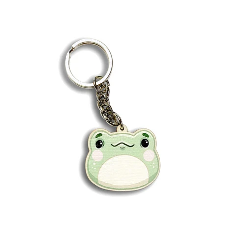 PeachyApricot Cute Frog Keychain Kawaii Cottagecore Gift Charm Accessories Gifts