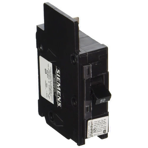 Siemens BQ1B050 50-Amp Single Pole 120-Volt10KAIC Lug In/Lug Out Breaker