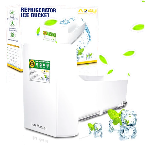 AZ4U Upgraded DA97-14474C RF28HMEDBSR, RF26J, RF25HM Refrigerator Ice Bucket Replacement Compatible with Samsung Ice Bin Replacement Ice Container Maker DA97-14474A Assy Tray Ice