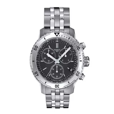 Tissot Men's PRS 200 316L Stainless Steel case Swiss Quartz Watch Strap, Grey, 19 (Model: T0674171105101)