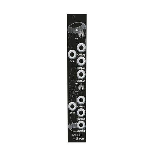 Erica Synths Black Multi Dual 1-to-3 Buffered Multiple Eurorack Module
