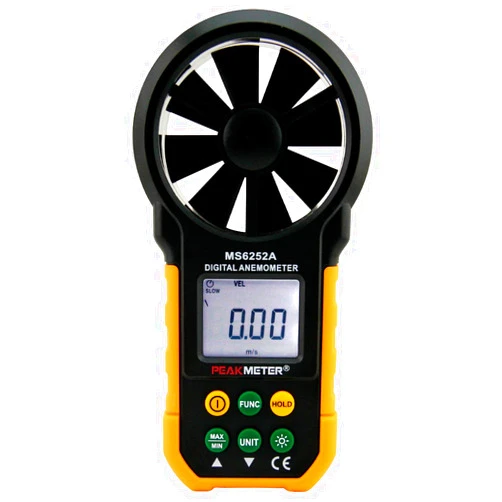 JUNLIXN MS6252A Digital Anemometer Handheld Wind Speed Meter Gauge Backlight Air Velocity Measurement