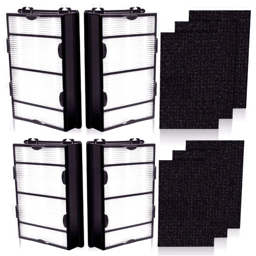Lichelete HAPF600 Filter Replacement for Holmes HAPF600 Air Puri-fier, 4 Filter + Carbon Pre-filters, Part HAPF600 HAPF600D HAPF600D-U2 HAP615 HAP625 HAP650 HAP725 HAP750
