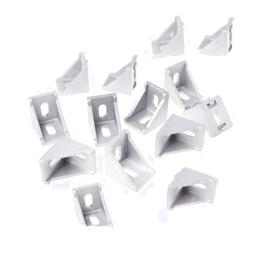 Dtacke Inside Corner Bracket Aluminum Extrusion Profile Aluminum Profile Corner Bracket L Shape Right Angle Connector Bracket 20pcs (2020)