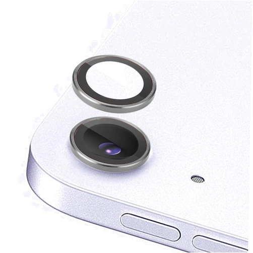 Zeking (2 Set) for iPad Air 13/ Air 11 M3 2025Camera Lens Protector, Scratch-Resistant HD Clarity Ultra-Thin 9H Tempered Glass with Aluminum Edging, Individual Metal Lens Cover(Grey)