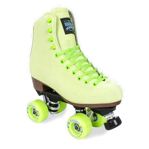 Sure-Grip Boardwalk Unisex Outdoor Roller Skates with Retro Leather Boots and 82A Wheels