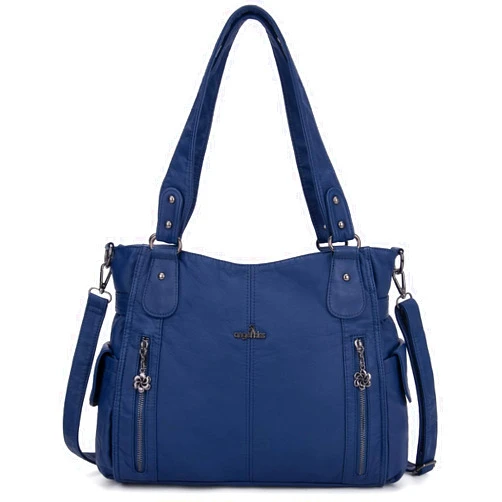 Angel Kiss Handbags for Womens Top-Handle Hobo Purse Roomy Casual Shoulder Bags PU Tote Satchel Purse for Women