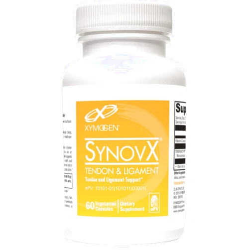 XYMOGEN SynovX Tendon & Ligament - Supports Tendon & Ligament Comfort - Supports Cellular Self-Repair - Mucopolysaccharides & Type I Collagen - 60 Capsules