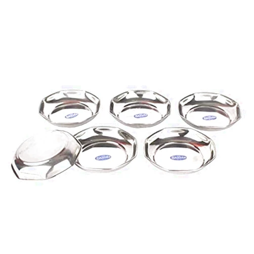 Sharda Metals Set of 6 Sixer Plates