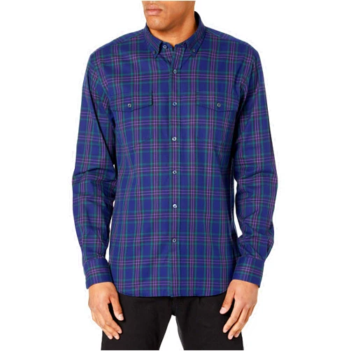 Bugatchi Men's Long Sleeve Button Down Shaped Woven
