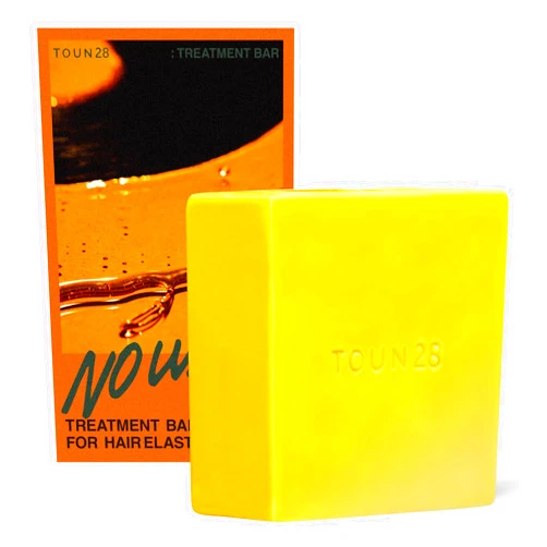 TOUN28 No Wash Treatment Bar (Elasticity), 3.17 fl.oz / 90g, For elastic and glossy care, Brassica oil complex, Soy protein, Allergen-free, Cruelty-free, Vegan