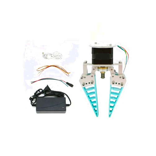 youyeetoo Soft Flexible Robot Gripper Claw, Bionic/Adaptive Object Shape Grasping/No-Damage Grab, Support Arduino Raspberry pi STM32,DC12-24V Wide Voltage Industry Control(Two Fingers with Control)