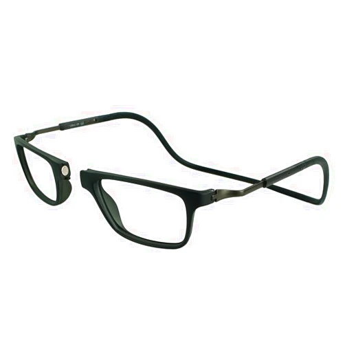 Clic Magnetic Reading Glasses for Men or Women, Soft Foldable Band, Computer Readers, Bodo (XL-XXL)