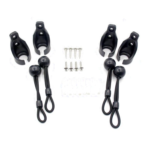 U/D Bungee Kit for Roller Shade Parts Replacement Sun Shades Blackout Roller up Blinds tie Down(Black, Bungee kit 2 Pack)