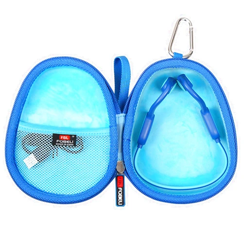 FBLFOBELI Hard Carrying Case Compatible with BAICLUD/Mehomeli/JusTalk/iClever/LOBKIN Kids Bluetooth Air Conduction Open Ear Headphones (Blue)