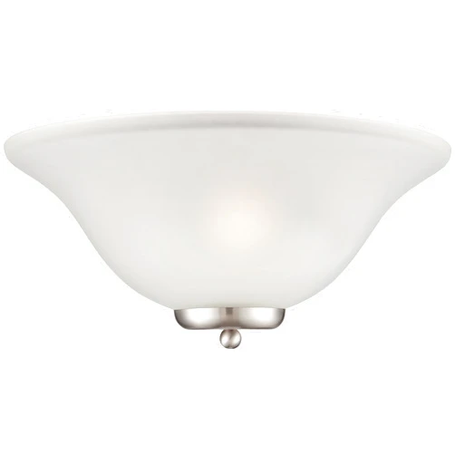Nuvo Lighting 60/5382 Ballerina One Light Wall Sconce with Frosted Glass, Brushed Nickel
