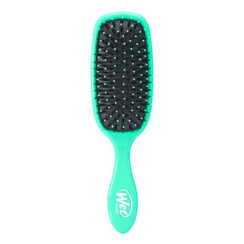 Wet Brush Shine Enhancer, Aqua, Natural Boar Bristles with Ultra-Soft IntelliFlex Technology, Leaves Hair Shiny and Smooth, Detangling Brush for All Hair Types, For Women, Men, Wet & Dry Styling