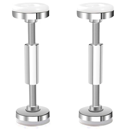 lasenersm 2 Pieces Bed Frame Anti-Shake Tool Screws Bed Frame Anti-Shake Tool Adjustable Threaded Bed Frame Anti-Shake Tool Adjustable Threaded Headboard Stoppers Fixer(93-120mm, Silver)