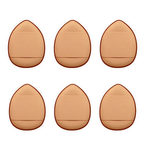 Lulumes Home & Beauty Lulumes finger puff for Make up (6 Pack, Nude)
