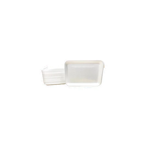 bark and lindy Crafts Foam Trays, White Foam Meat Tray Paint and Ink Mixing Trays Food Tray School Printmaking Trays for DIY Crafts 8 1/4