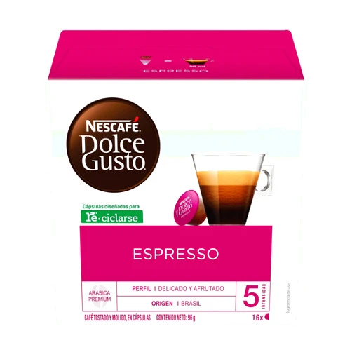 Nescafe Dolce Gusto for Nescafe Dolce Gusto Brewers, Espresso, 16 Count