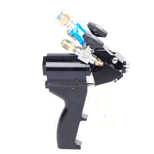 PIAOCAIYIN Spray Foam Gun, 35mpa P2 Pu Foam Spray Gun, Self Cleaning with Air, 1-12kg/Min Working Flow, Polyurethane Pu Foam Spray Gun for Panel Room Sculpture Spraying