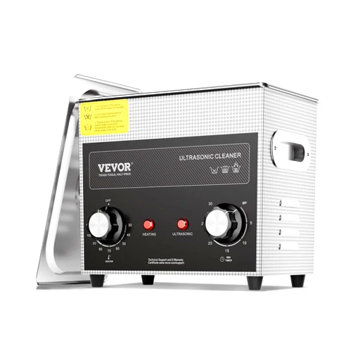 VEVOR 3L Sonic Cleaner with Heater Timer & Basket, Professional Digital Sonic Cavitation Machine, 120W Cleaning Machine for Watch Instruments, Glasses, Coin, Metal Parts, Tool