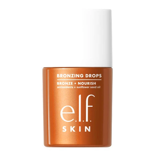 e.l.f. SKIN Bronzing Drops, Liquid Bronzer For Face & Skin, Creates A Sun-Kissed Glow, Infused With Vitamin E, Vegan & Cruelty-Free, Rose Gold
